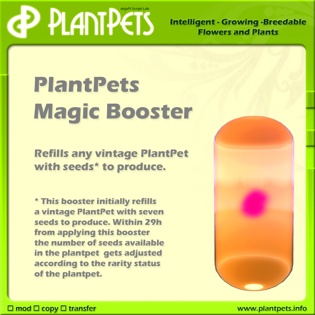 PlantPets Magic Booster poster
