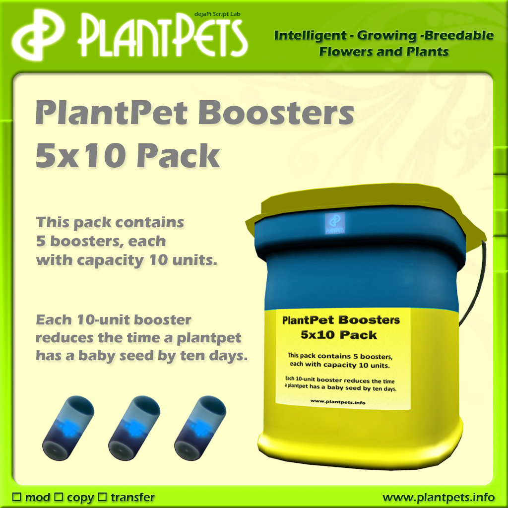 PlantPets booster pack poster