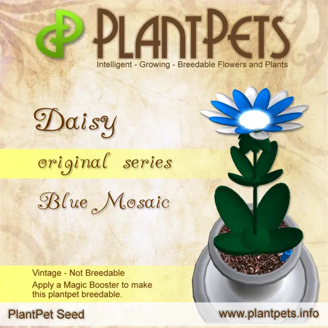 Poster for Daisy *Original Blue Mosaic*