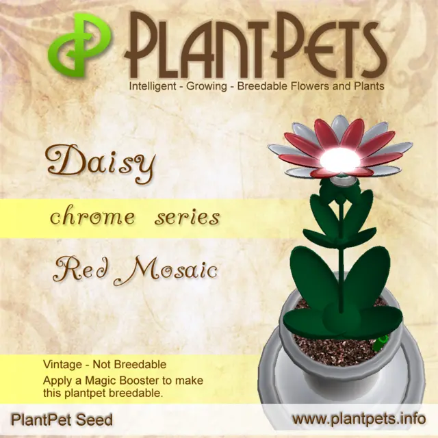 Poster for Daisy *Chrome Red Mosaic*